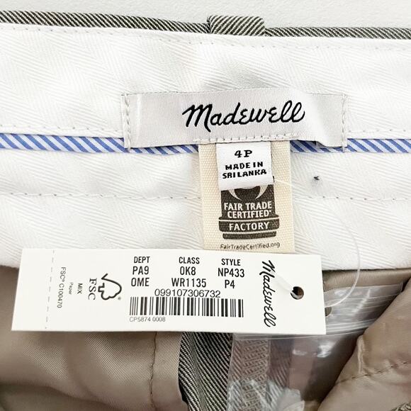 Madewell The Petite Turner Tapered Cargo Pants in Yarn Dye Gray 4 Petite - Picture 3 of 10